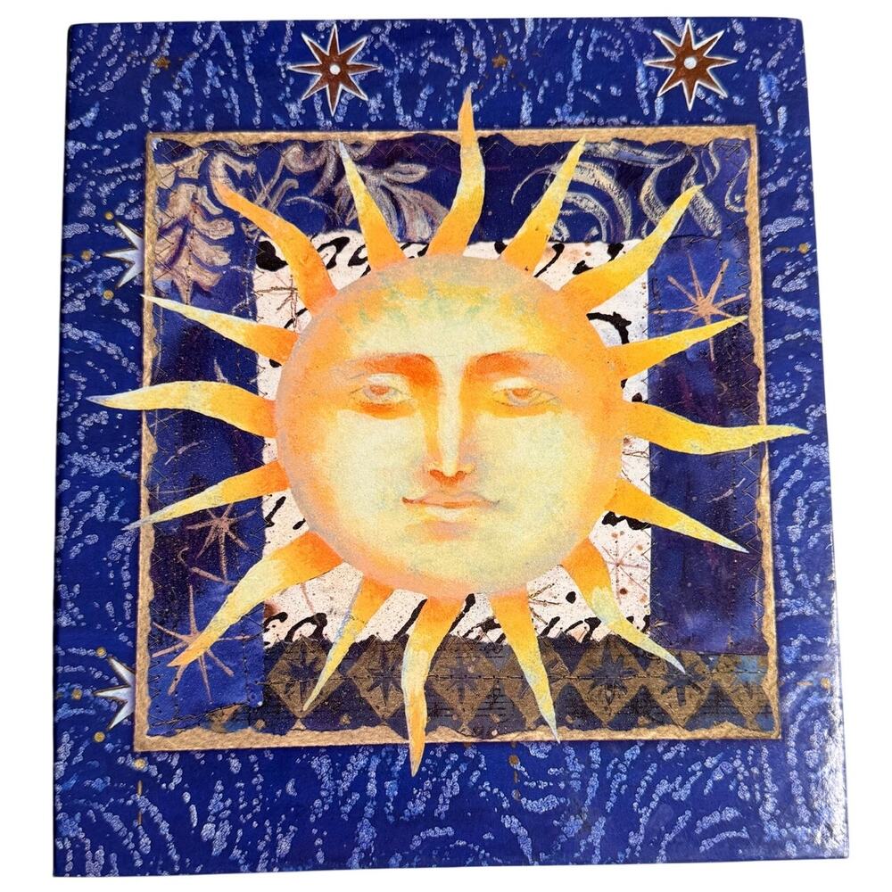 Tri-Coastal Celestial Sun Stars Photo Album Fits 4x6 Y2K Boho Cosmic Whimsigoth